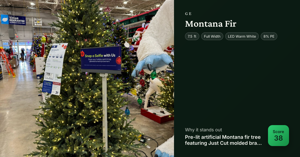 GE Montana Fir 7.5 ft-12 ft — Review (2025) | Christmas Tree Review Hub